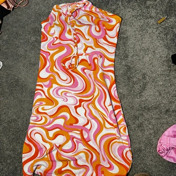 Colorful Swirl Pattern Dress - Picture 2 of 3